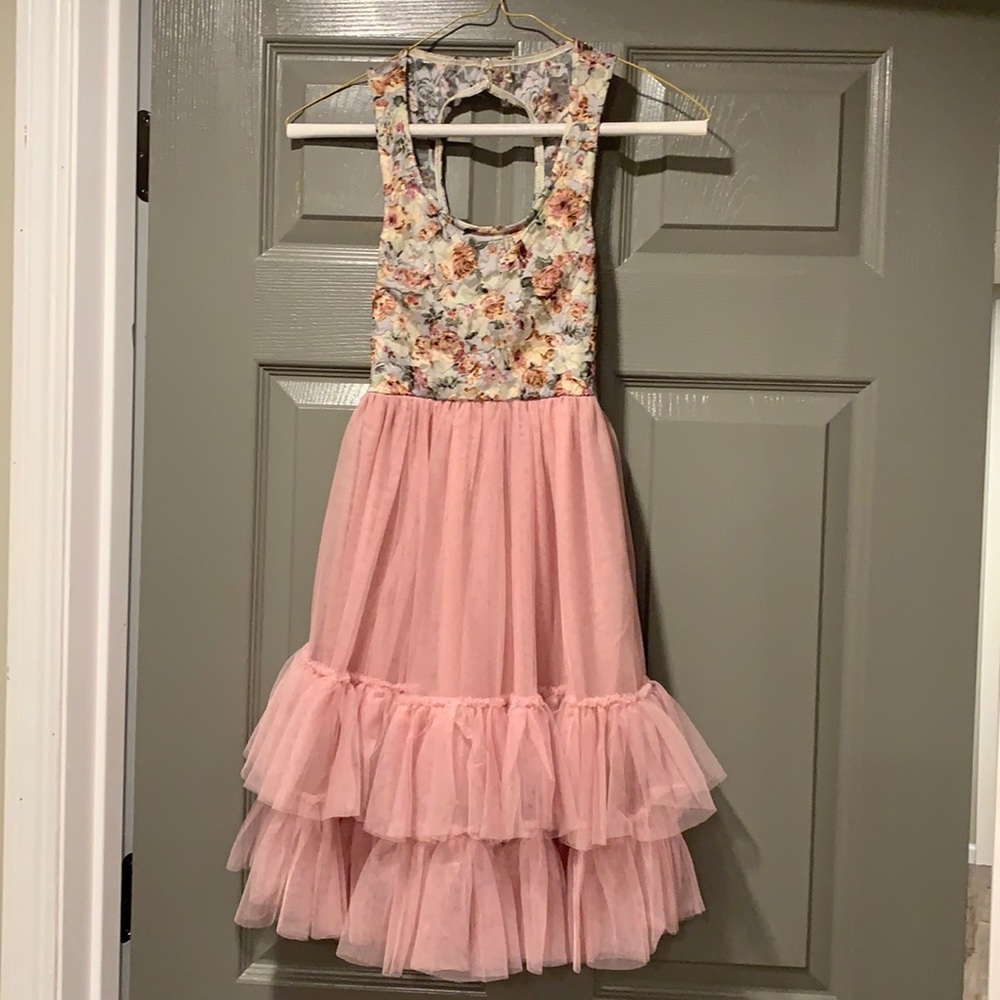 Lace and ruffle petticoat day dress